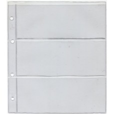 Лист для банкнот, открыток, фото, на 3 ячейки. Стандарт GRAND. Размер 245х310 мм (КЛФ3-G).
