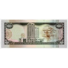 Банкнота 10 долларов 2006 года  Тринидад и Тобаго. Из банковской пачки