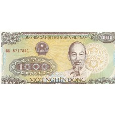 Банкнота 1000 донгов 1988 год. Вьетнам. UNC