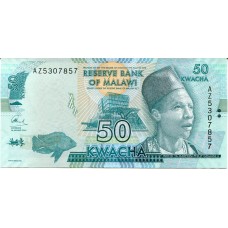 Банкнота 50 квача 2016 год. Малави (UNC)